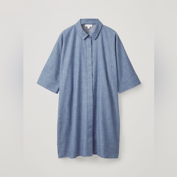 COS Boxy Denim Shirt Dress - Picture 11 of 12